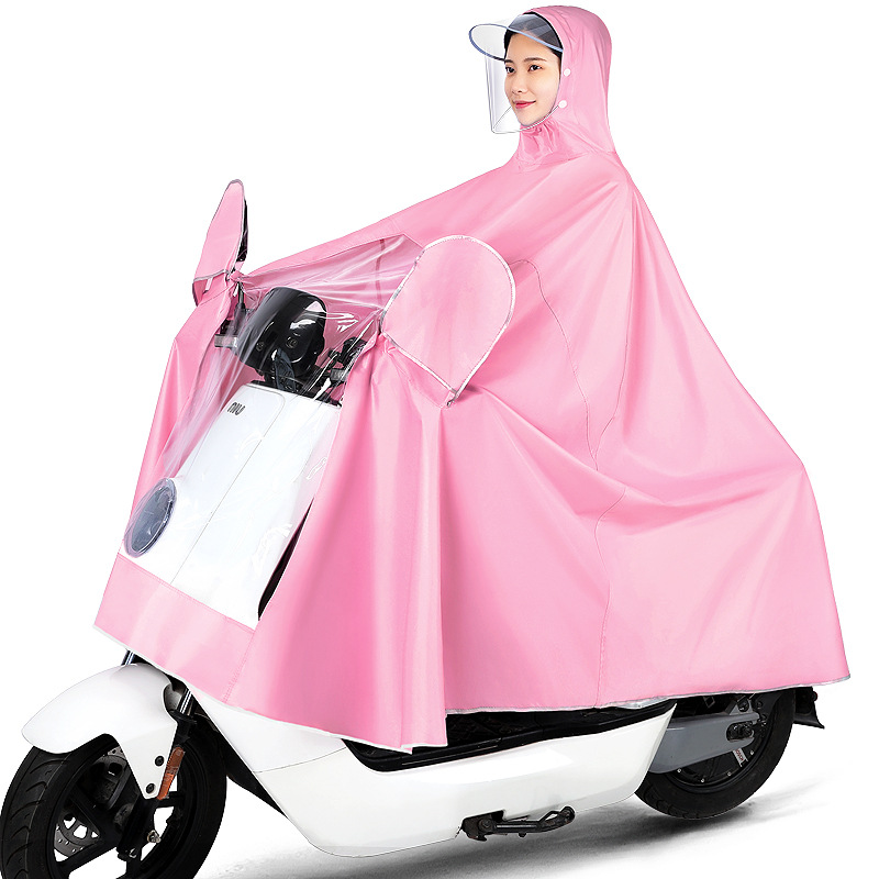Impermeable motocicleta eléctrica batería coche 2021 verano nuevo más tamaño hombres y mujeres solo largo cuerpo completo poncho a prueba de lluvia