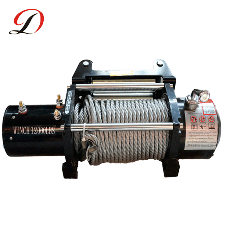 厂家销售 电动绞盘车自救专用绞盘 越野车绞盘 钢丝绳电动绞盘