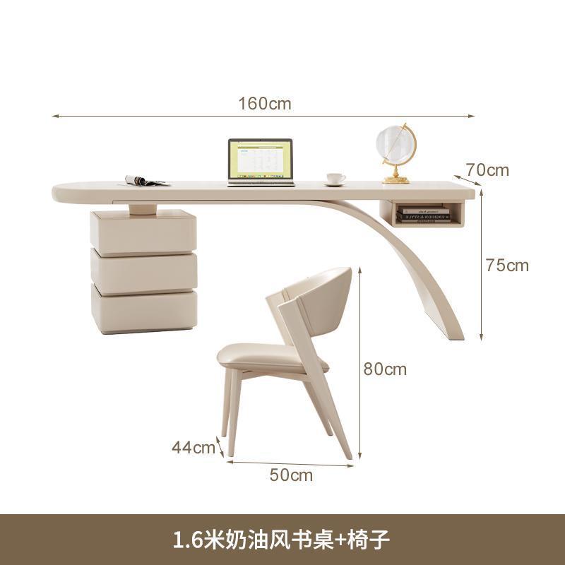 1.6m 크림스타일 책상+의자