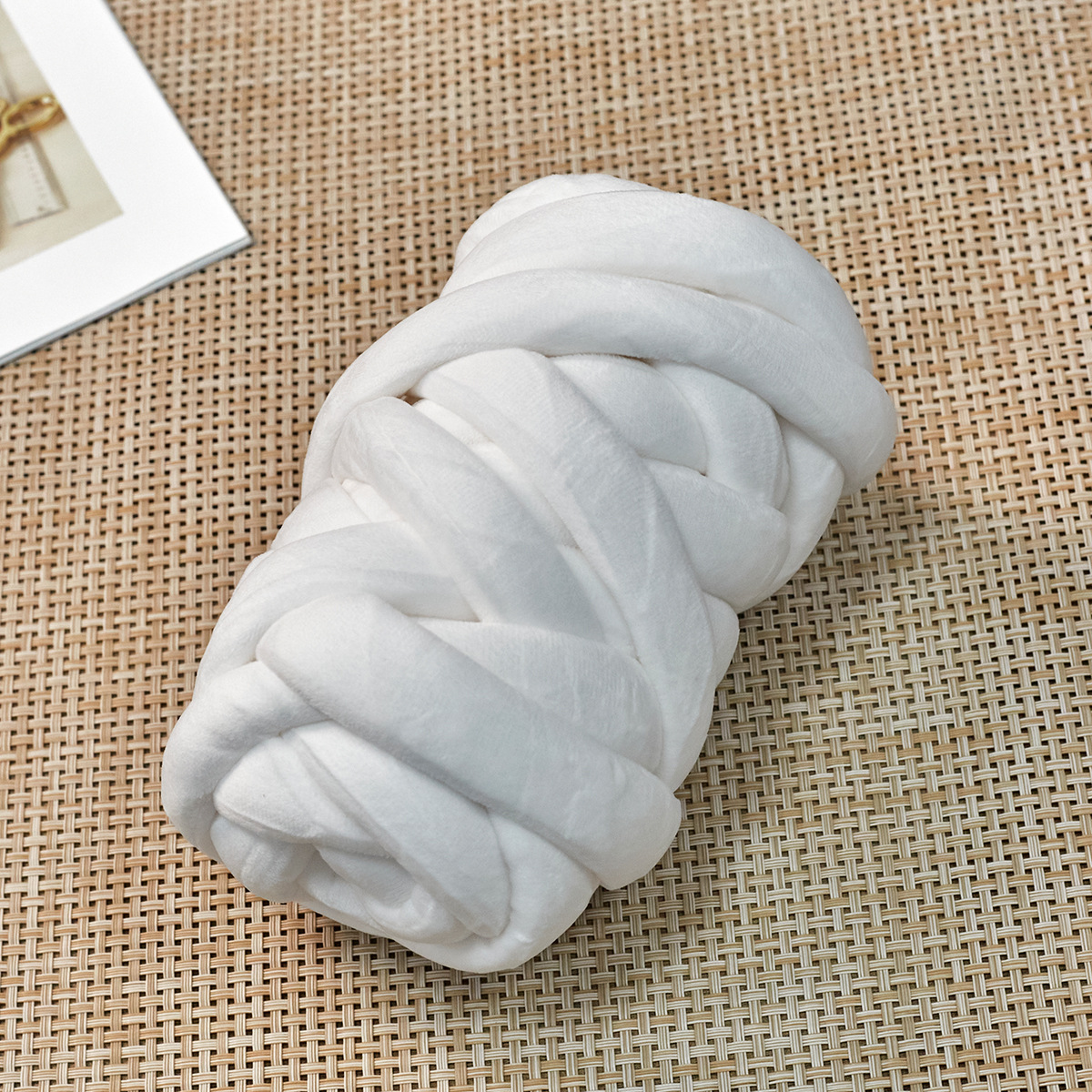 250g nuevo ultra grueso islandés tela de lana relleno de núcleo de algodón grueso tejido a mano DIY nido de gato bolsas de almohada X20