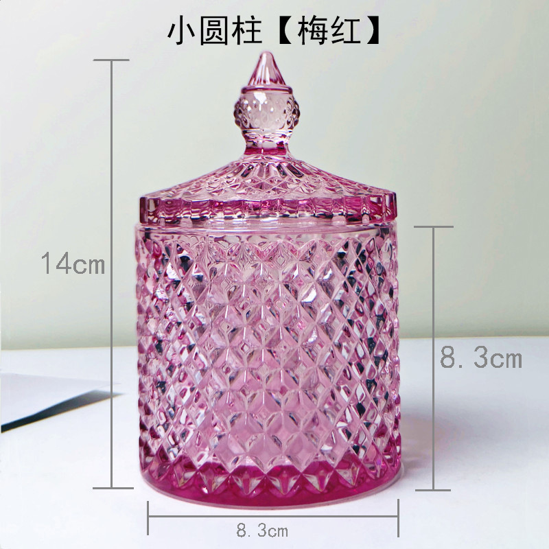 1 ピースロットヨーロッパクリスタルガラス角砂糖装飾瓶収納瓶ジュエリー収納瓶モデルルーム家庭用家具|undefined