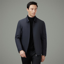 品牌中老年夹克棉衣男士2025新款爸爸装加厚保暖翻领男装棉服外套