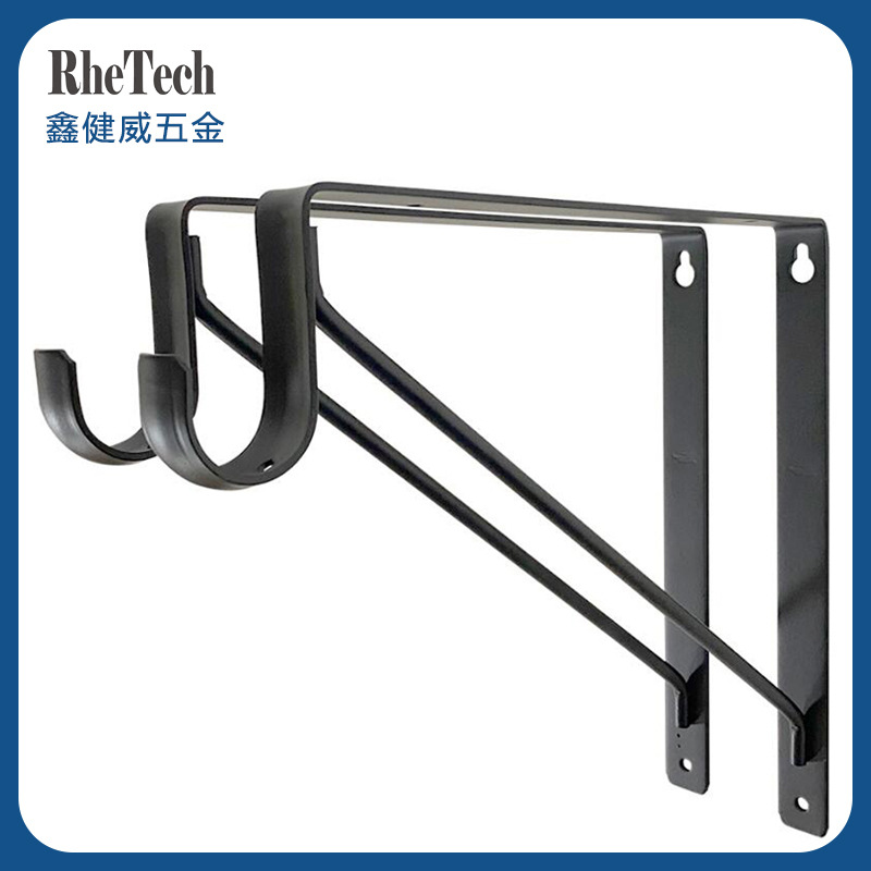 Gancho triángulo soporte partición soporte de metal estante montado en la pared estante hardware fabricante