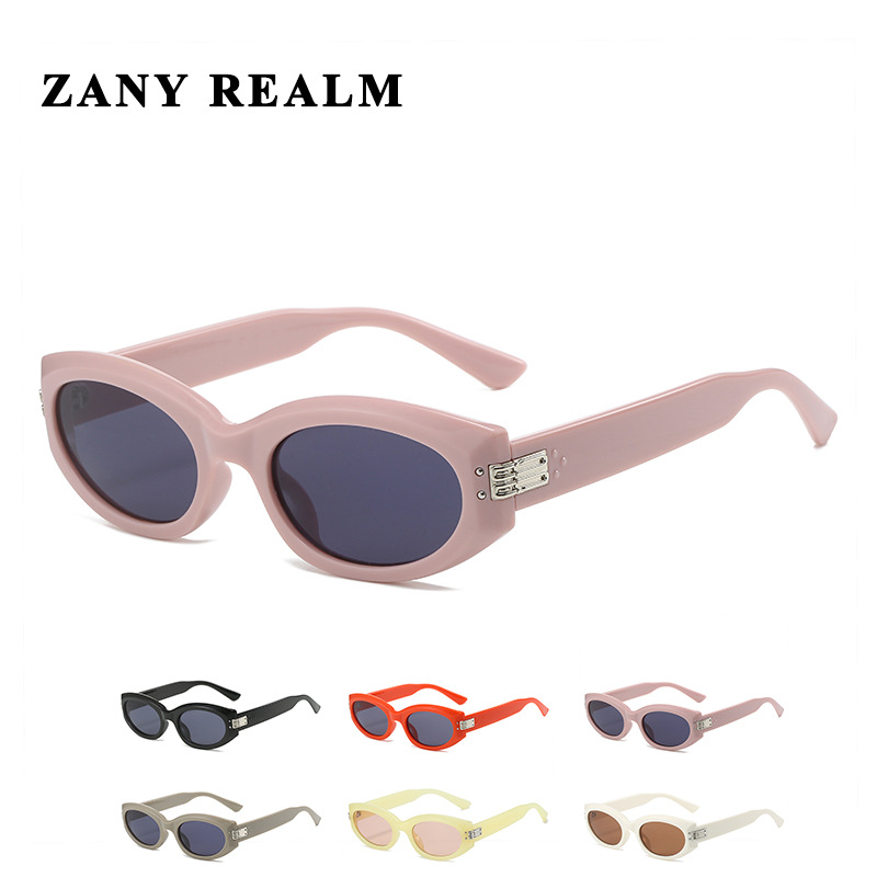 Nuevo pequeño marco retro americano caliente chica gafas de sol UV400 internet celebridad gato ojo gafas de sol punto de fábrica 5027