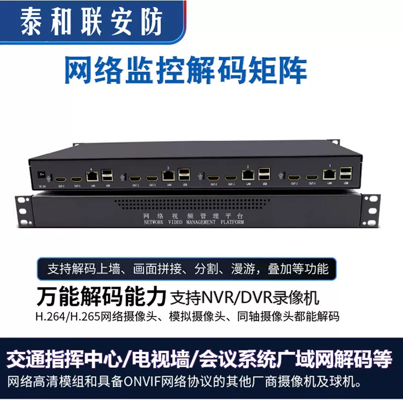 新品视频监控解码器矩阵多路HDMI输出 DS-6908UD /6904UD /6910UD