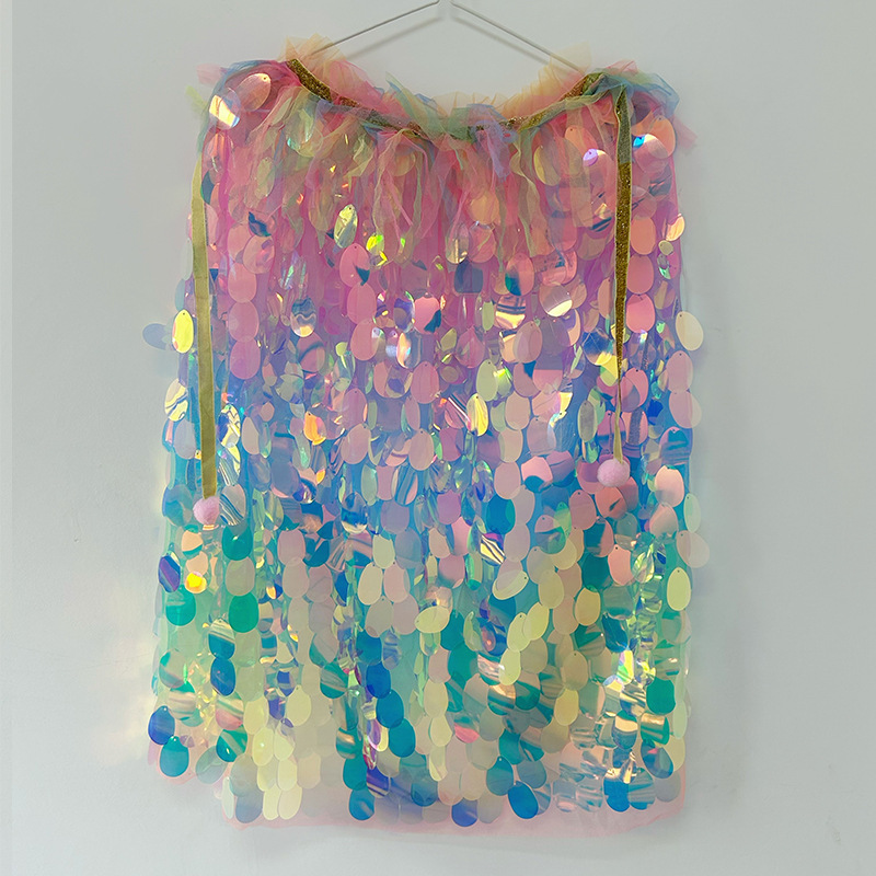 레인보우 케이프 대형 스팽글