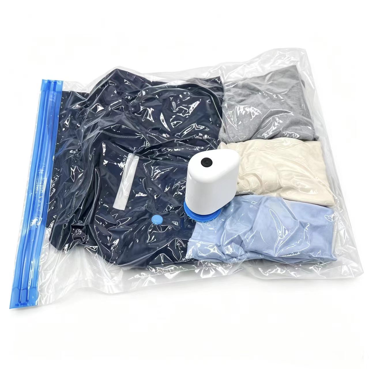 Amazon explotó bolsas de compresión para recoger ropa, juegos de viaje, bolsas de compresión de bombeo al vacío engrosadas y selladas fábrica de bolsas