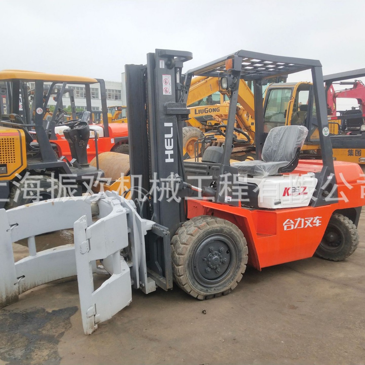 出售合力3吨3.5吨叉车 合力中缸带侧移自动挡圆抱夹二手叉车