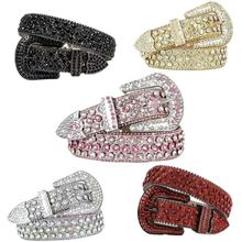 高级时尚潮流欧美风装饰腰带镶钻亮闪气质腰带街头牛仔裤百搭腰带