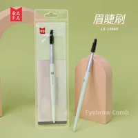 Лафа Матча зеленая одиночная щетка для ресниц двойного назначения Кисть для макияжа Микрокристаллический шелк Мягкие волосы для бровей Кисть для ресниц LS-19069