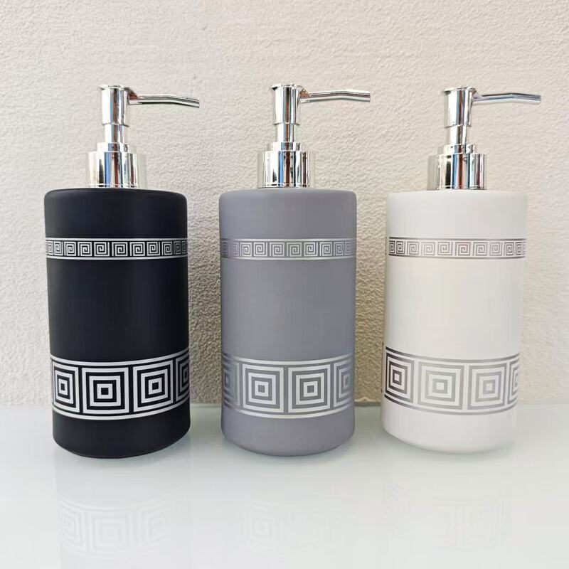 Modern style glass bottle 500ml retro style press pump head bath hand sanitizer soap dispenser bottle Modern style glass bottle 500ml retro style press pump head bath hand sanitizer soap dispenser bottle