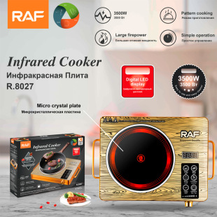 Raf European Standard Electric Ceramic Stove Household Multi-Functional High-Power Multi-Speed Stir-Fry Hot Pot Light Wave Induction Cooker Desktop Electric Stove
