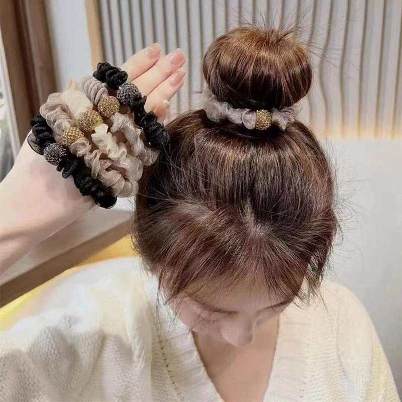 ヨーロッパとアメリカのヒョウ柄ヘアバンド5個パック、高級ラインストーンヘアバンド、ヘアゴム、女性用ヘアアクセサリー|undefined