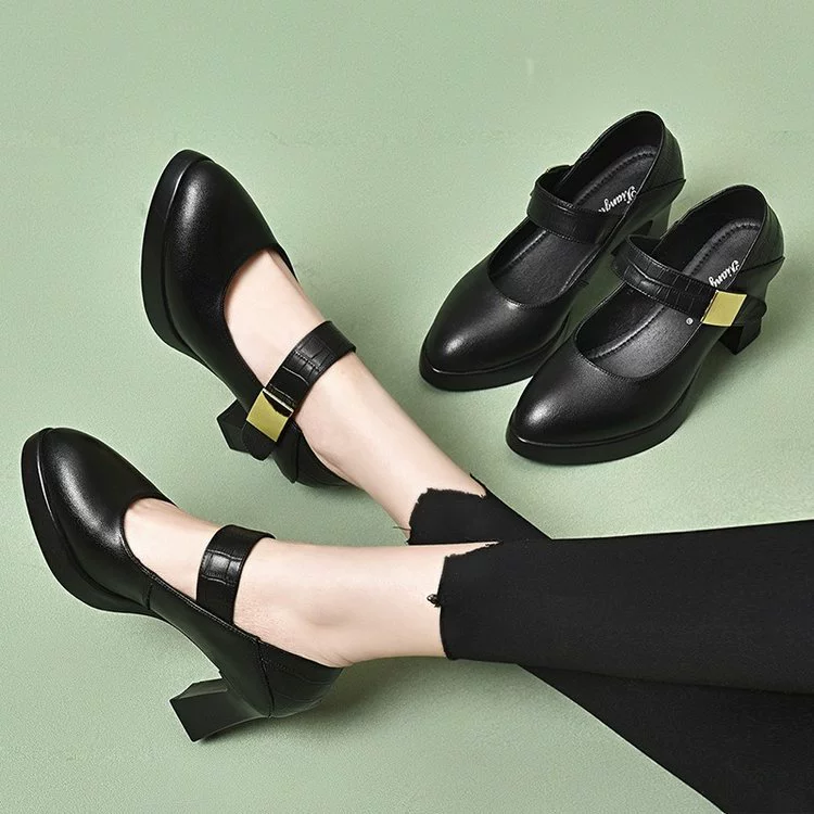 Демисезонные модные туфли на высоком каблуке с острым носком, обувь, тренд сезона, европейский стиль
