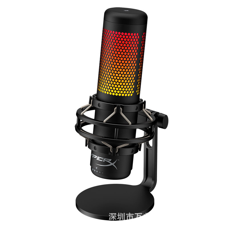 HYPERX extremadamente desconocido Quadcast ondas de sonido S juego transmisión en vivo micrófono de anclaje e-sports micrófono USB