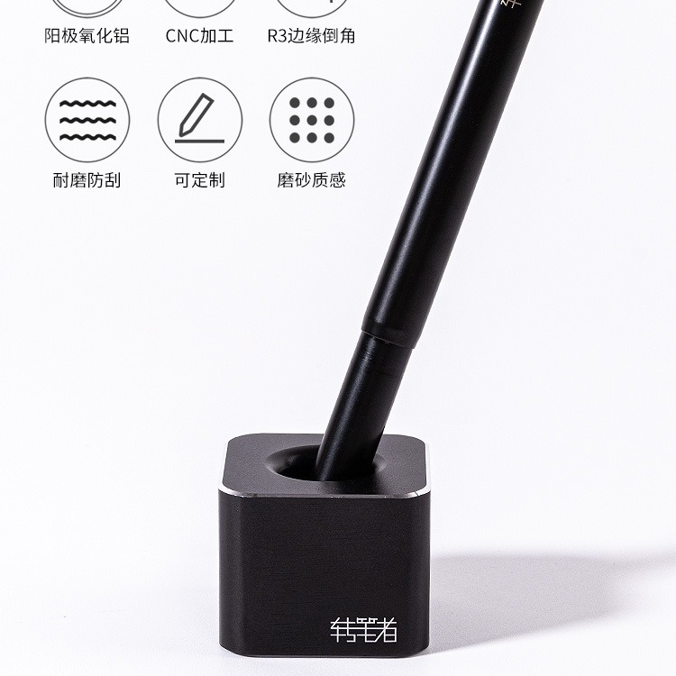 Sostenedor de la pluma del metal de gama alta simple sola aleación de aluminio creativo titular de la pluma de escritorio de Oficina Decoración