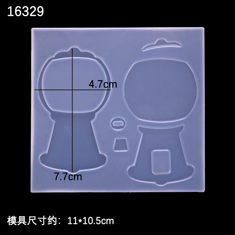 Espejo epoxi casero hueco de laminación de silicona azúcar máquina de torsión huevo máquina de torsión bola hueca epoxi movedizas molde