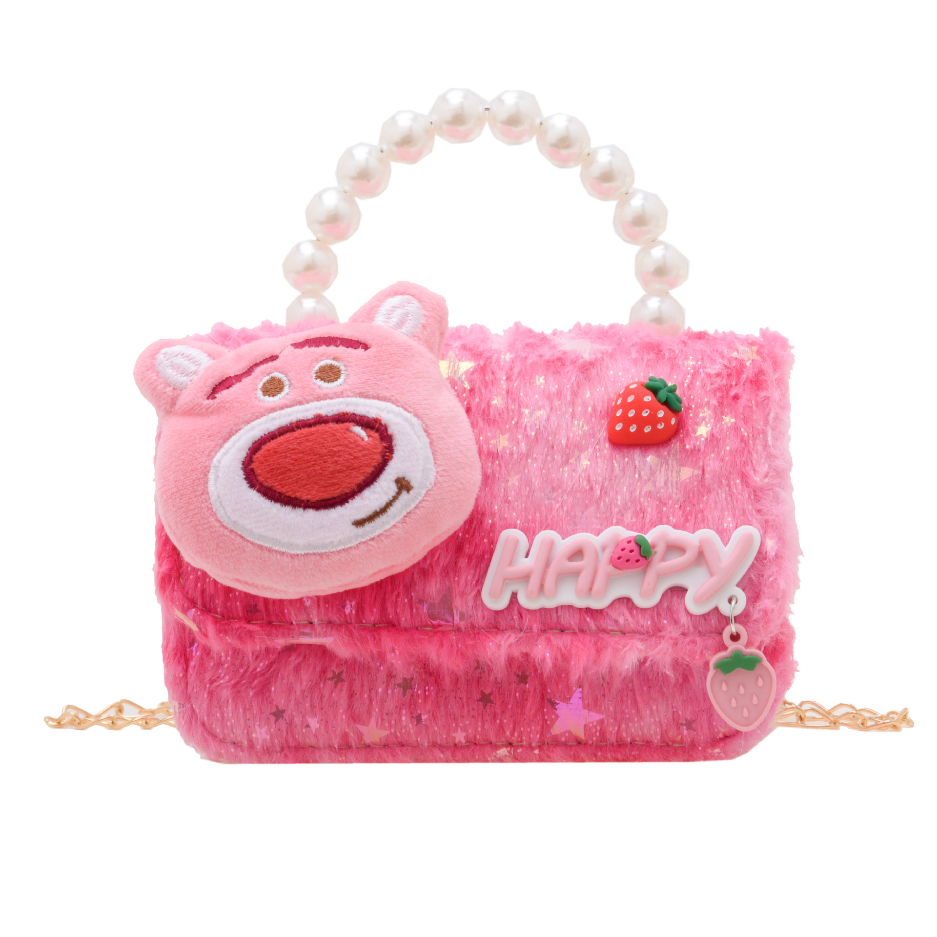2023 nuevo popular Occidental Princesa monedero muñeca de La felpa Perla del bebé hombro portátil MINI BOLSA mensajero