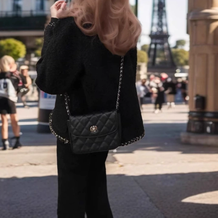 Пальто, куртка, корейский стиль, свободный крой, стиль Chanel