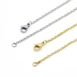 厂家直销 跨境 不锈钢 欧美时尚流行简约DIY饰品项链饰品配件批发