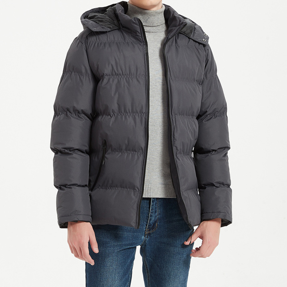 Men's Puffer Jacket Waterproof Thickened Winter Coat For Men_voghion.com
