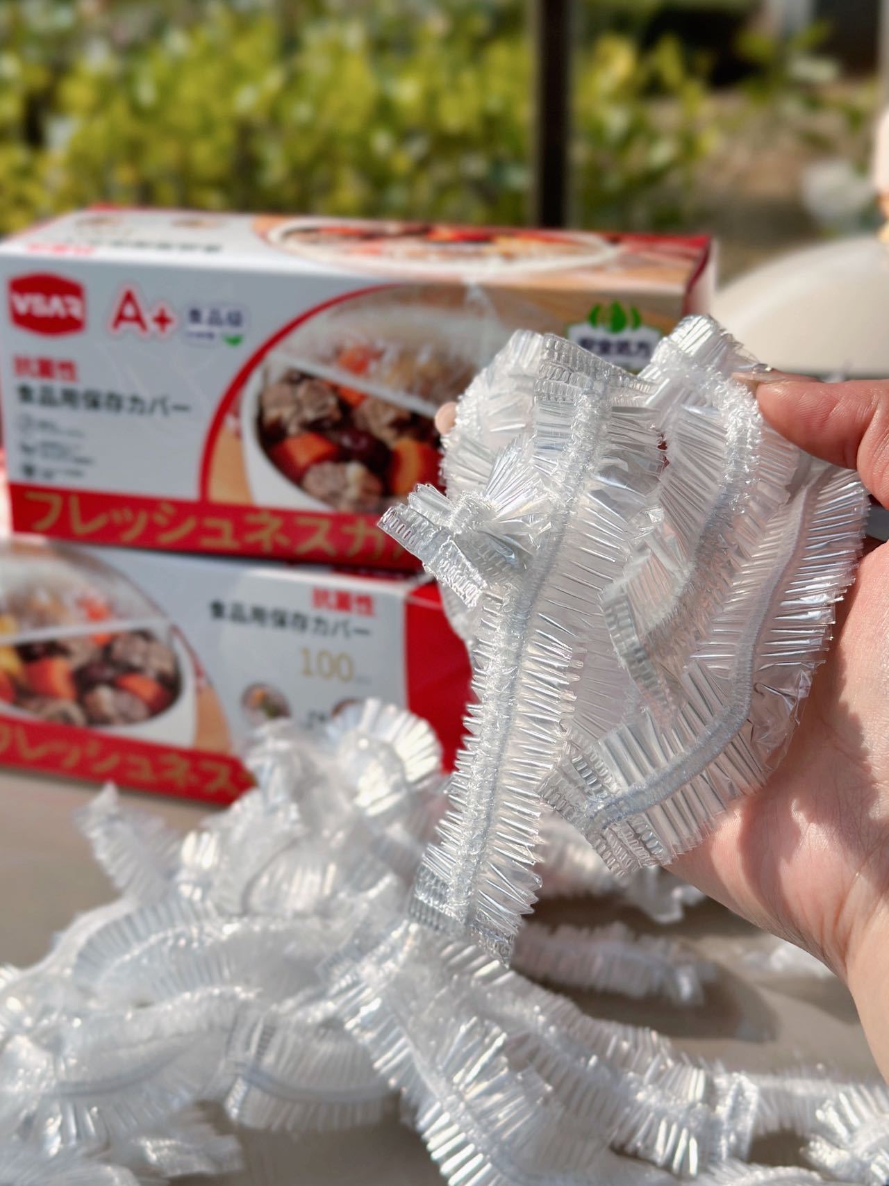 VSAR Food-Grade Antibacterial Fresh-Keeping Cover Disposable Fresh-Keeping Bag Elastic Transparent Adjustable Plastic Plate Bowl Cover Dust-Proof Hood