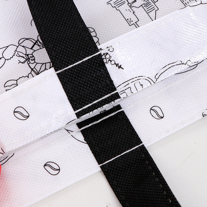 Tridimensional engrosada regalo publicitario promocional bolsa tejida película de impresión en color impermeable ropa bolso de compras al por mayor