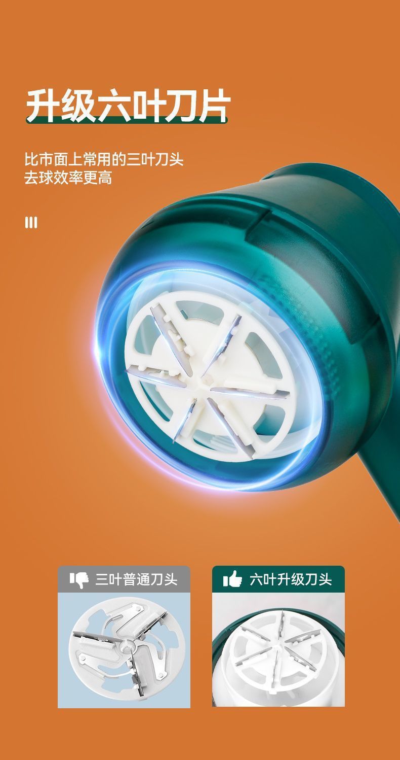 Zhigao Original Fabric Pilling Remover Household Rechargeable Electric Clothes Depiller for Sweaters Coats Hair Removal Lint Roller Bobble Removal Machine