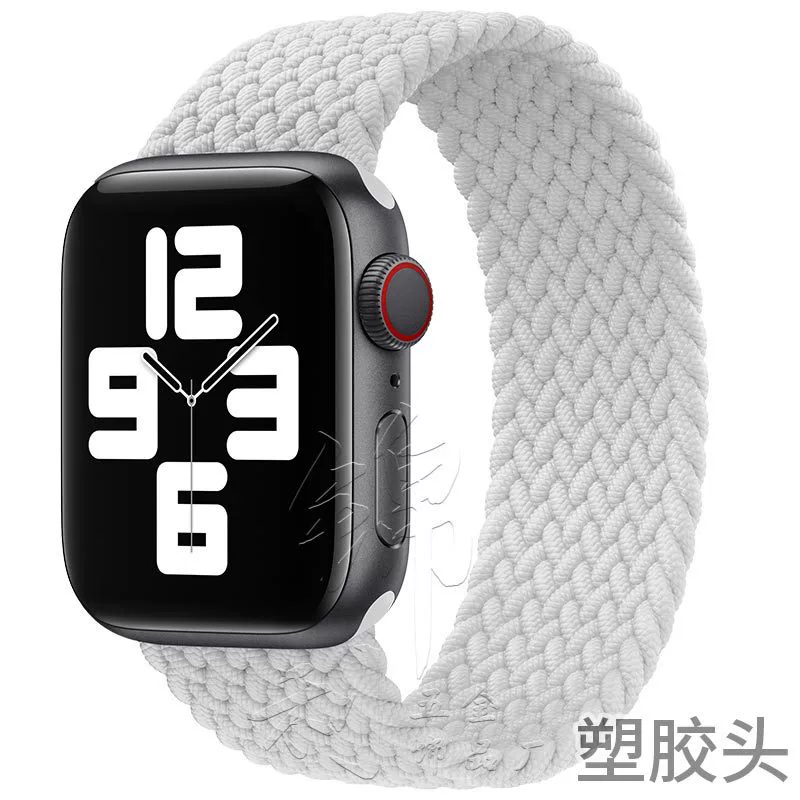 Ремешок для часов (Apple) нейлоновый тканый эластичный однослойный, 22 мм пластиковый разъем, длины 125–165 мм