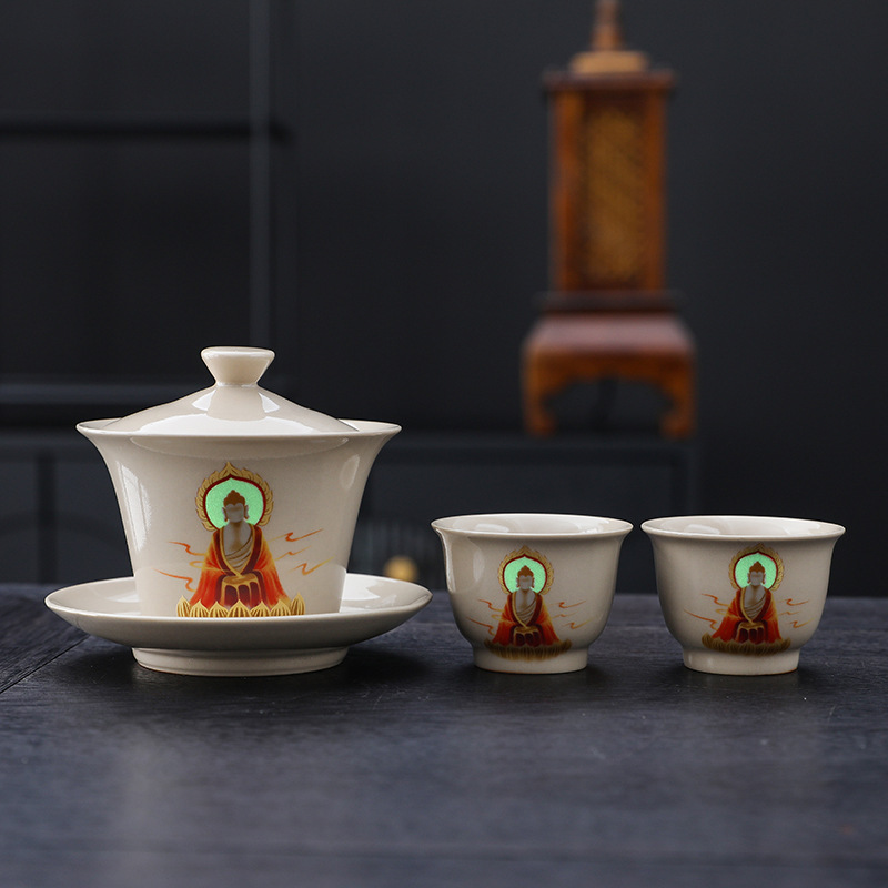 カップレトロ草木灰無相敦煌主人杯陶磁器家庭用工夫茶器個人お茶専用品茗|undefined