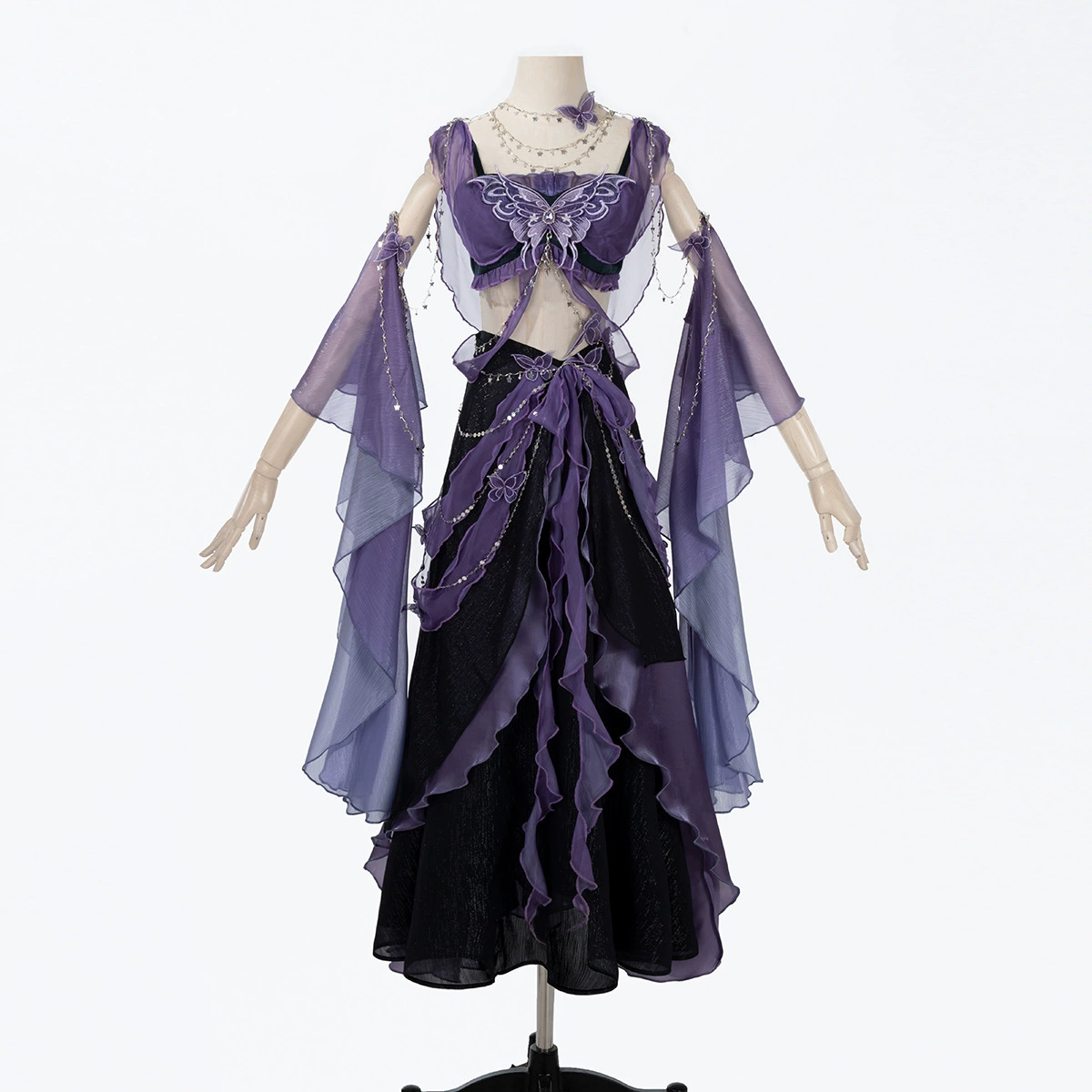 Генуин стиль Hanfu набор ободок, пояс, юбка, комплект