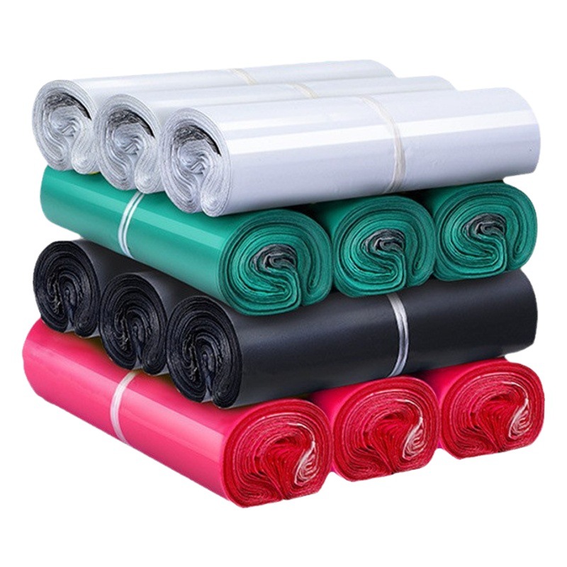 Bolsas blancas engrosadas bolsas exprés de ropa transfronteriza material nuevo, fabricantes de envases de bolsas de embalaje de tamaño mediano al por mayor