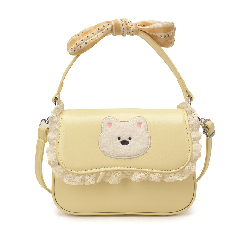 Dulce y lindo arco bolso de niña de encaje mini mochila 2026 nuevo bolso para niños