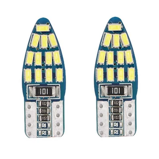 亿众 汽车LED灯 T10 24smd 3014 示宽灯W5W 牌照灯 阅读灯 Canbus