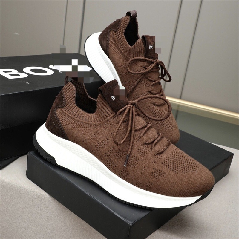 Spring and summer new Korean-style trendy breathable dad shoes, fly-knit mesh student outdoor sports shoes, casual running shoes for men