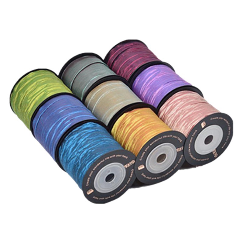 Impresión de la cinta arco regalo cuerda cinta plisada coreana accesorios de embalaje en stock al por mayor Corea del Sur cinta de poliéster