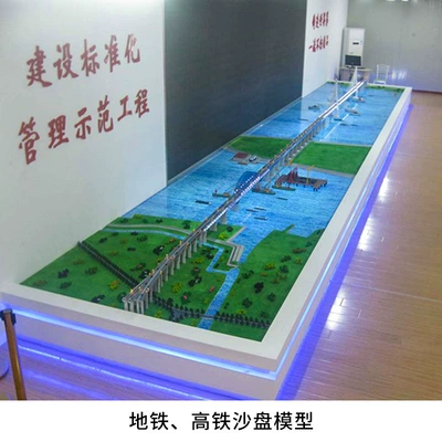 Industrial molds City Hub Viaduct Road - subway-high-iron-sand-table-model