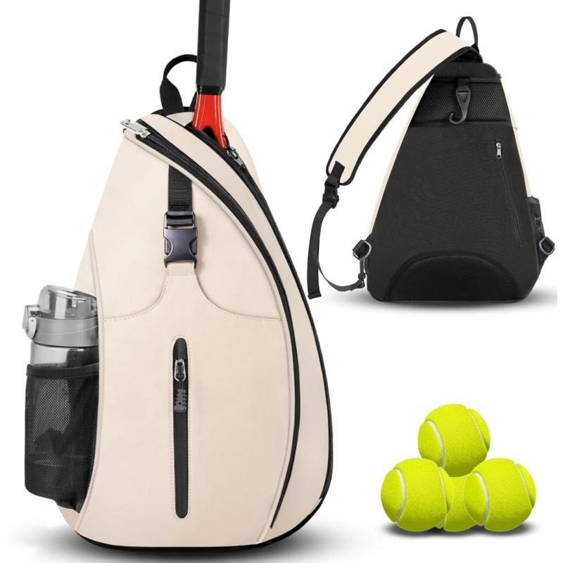 Spot 2025 New Badminton Bag Outdoor Sports Training Shoulder Tennis Bag Pickleball Backpack Crossbody Bag
