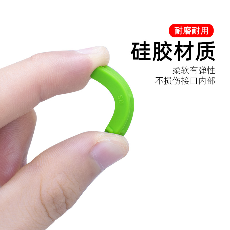 Enchufe de polvo portátil 16 tabletas traje USB enchufe de silicona HDMI puerto de red RJ45 sellado de audio Universal