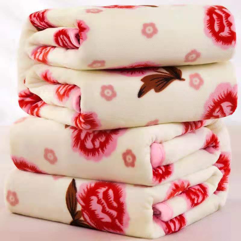 Flannel blanket four seasons blanket air conditioning blanket dormitory single double bed single blanket bed sheet blanket dual-use nap blanket