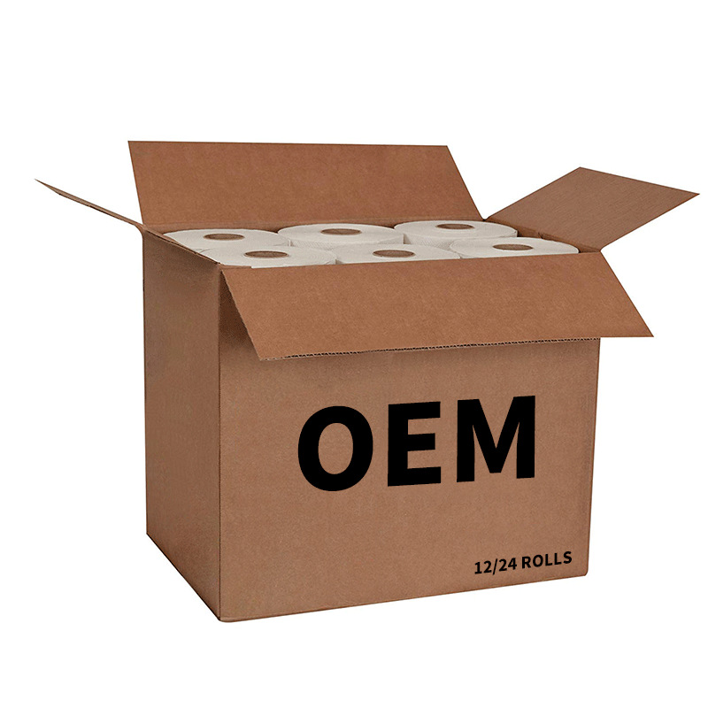 Papel de cocina impreso papel higiénico de exportación logotipo impreso no tejido de absorción de aceite rollo de papel perezoso trapo fábrica al por mayor