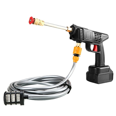 High pressure car wash water gun: electric wireless high-pressure water gun factory
