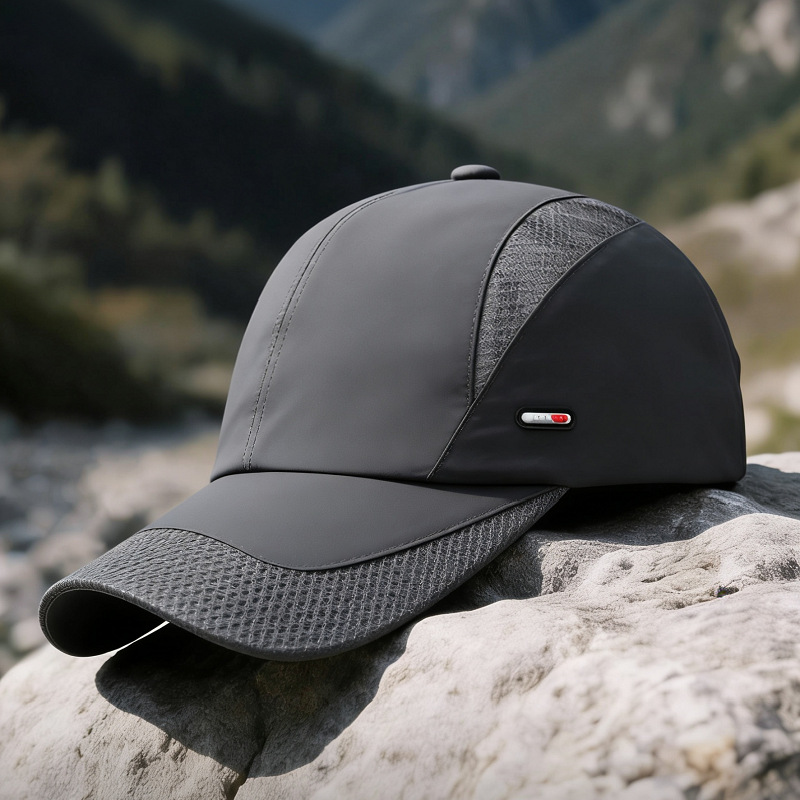 Classic Breathable Mesh Baseball Cap For Men Quick-dry Summer Hat_voghion.com