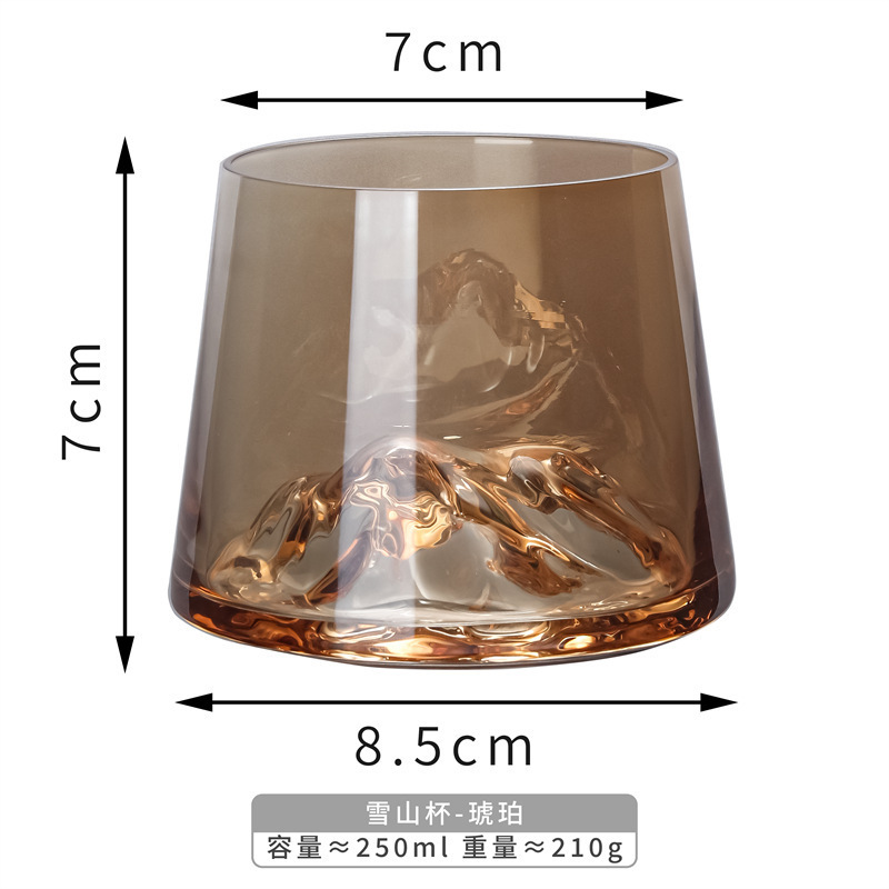 Taza de Fuji, taza de agua, taza de agua, taza de vino, taza de whisky, taza de vino extranjero