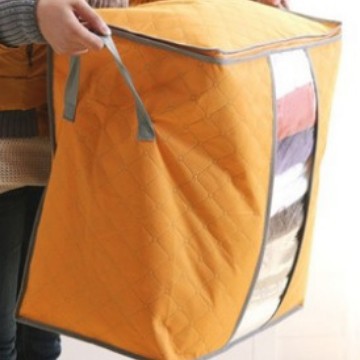 Nueva gran bolsa de almacenamiento de edredón de carbón de bambú colorido edredón Almacenamiento de ropa almacenamiento organizador bolsa de almacenamiento