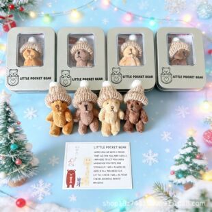 Mini Plush Teddy Bear in Box�羳�ڴ�̩��������ë�q�ܺ��b�Y��