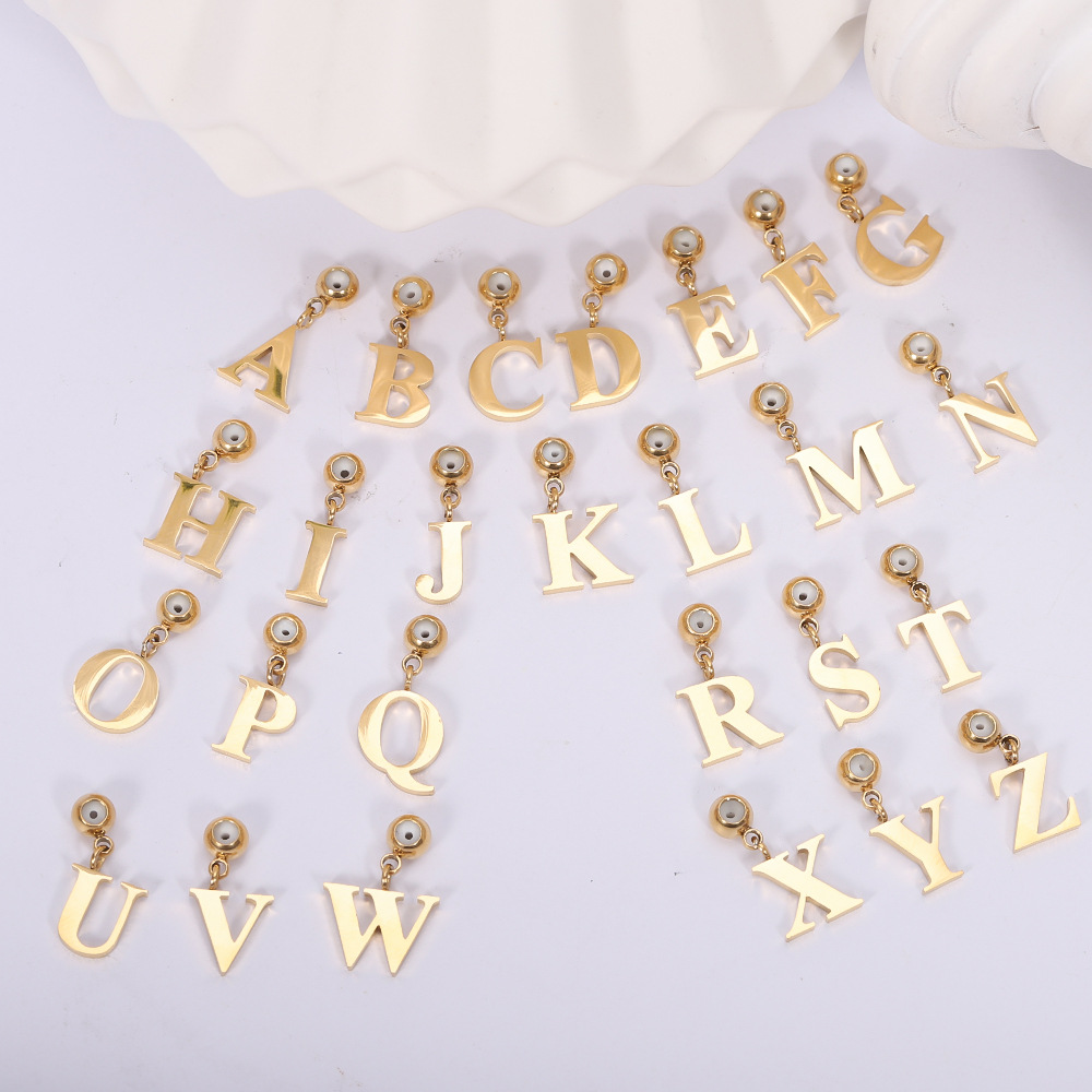 Cross-border Hot DIY collar de letras femenina simple y versátil 26 letras colgante accesorios de cadena de extracción