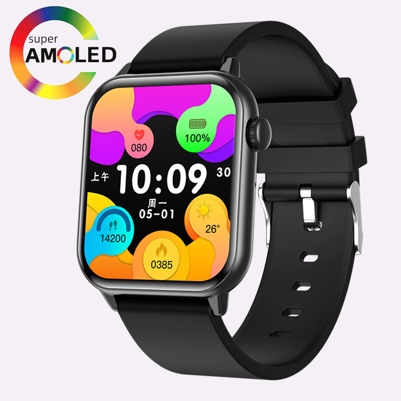 2024 Nuevo zw64 reloj inteligente 1,85 pulgadas amled frontera estrecha salud multifuncional Bluetooth reloj deportivo