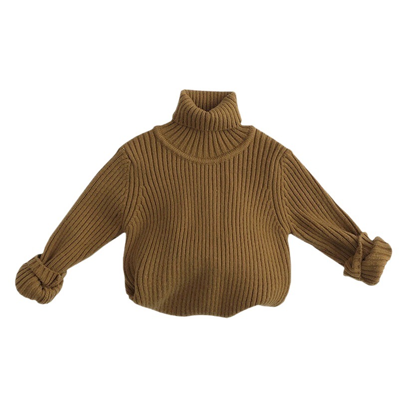 Thickened upgraded style ~ soft glutinous high elastic ~ autumn and winter black and white children's sweater pit Western style men's and women's treasure knitted bottoming shirt