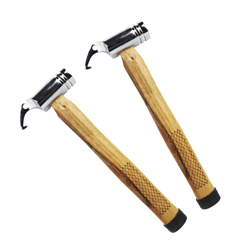 Camping al aire libre Martillos de acero inoxidable Martillos de techo Martillos de seguridad Martillos de seguridad Martillos Martillos de seguridad Mango de madera de haya